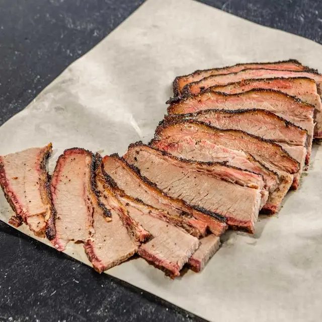 Sliced Brisket Plate (1/2 lb)